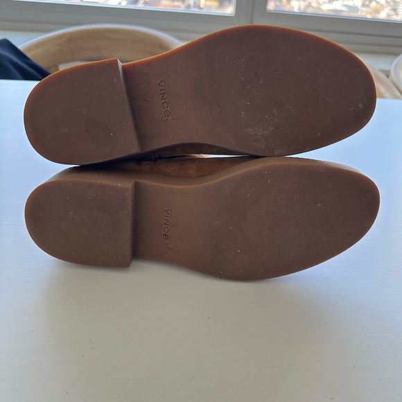 VINCE KADY Water Repellent Tan Suede Boots Sz 10 - Picture 4 of 5